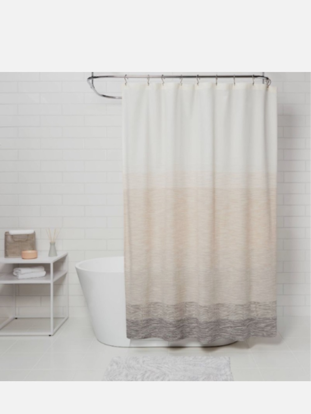 Neutral Ombre Shower Curtain